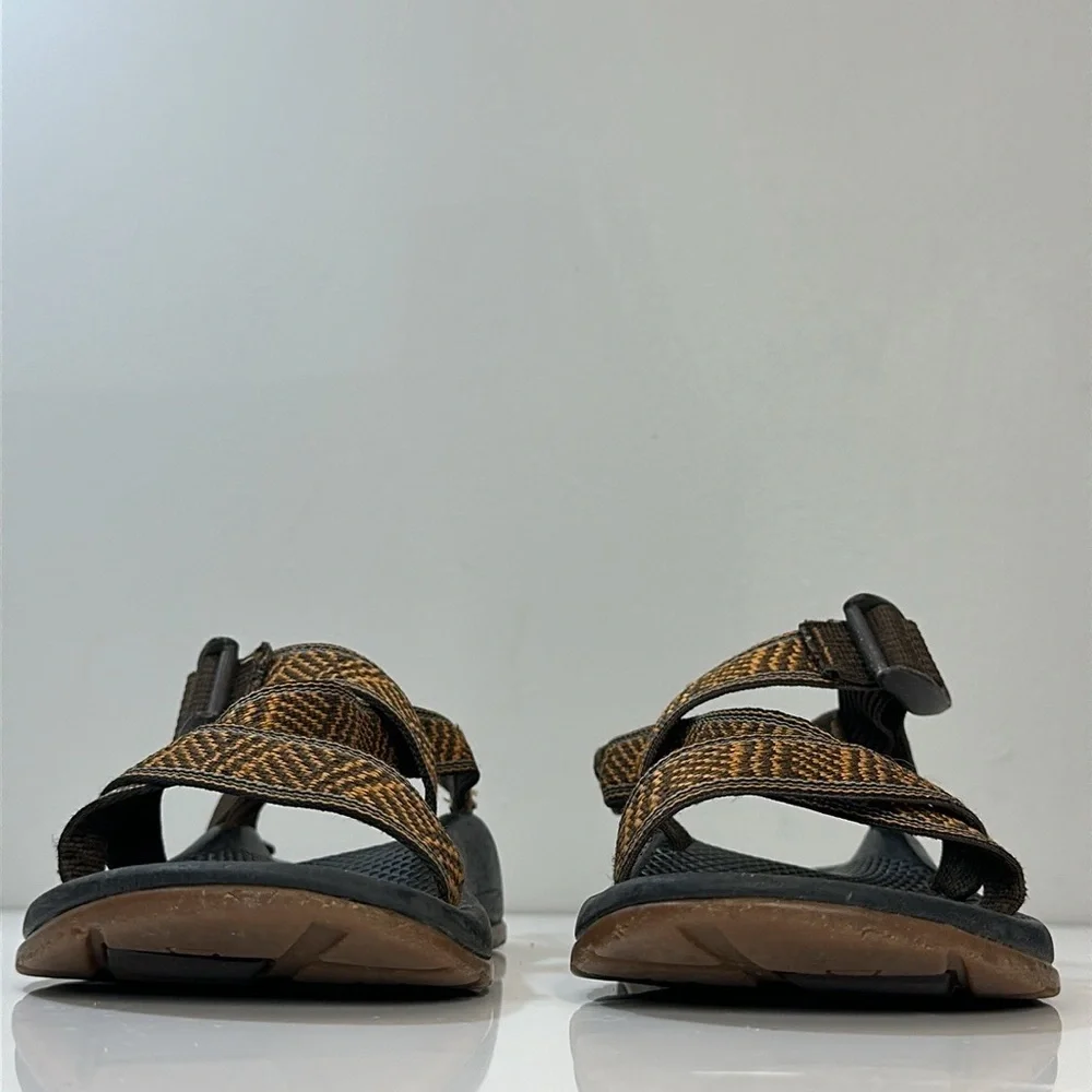 Chaco Z1 Ecotread Orange Strappy Sandals Size 3